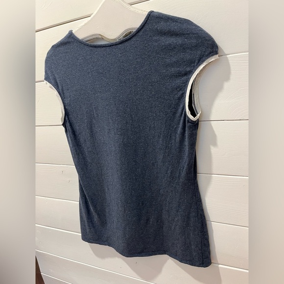 💙📍 I BY IRIS SETLAKWE NAVY BLUE CAP SLEEVE TOP – SIZE - Picture 10 of 10